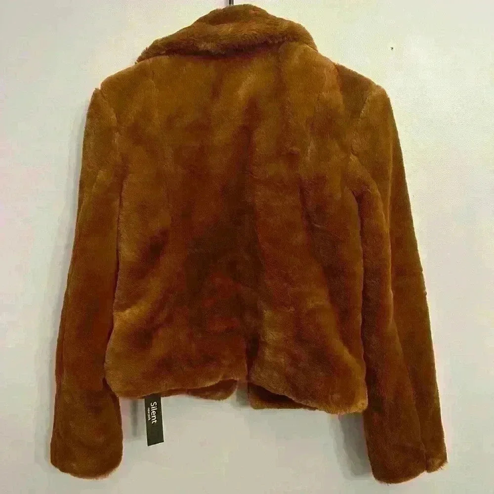 Brand New Silent New York Faux Fur Jacket - Picture 2 of 4